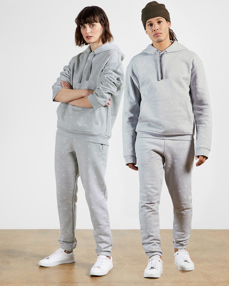 Ted Baker Oldst Printed Jogger  Byxor Dam Gray | ULS-065497